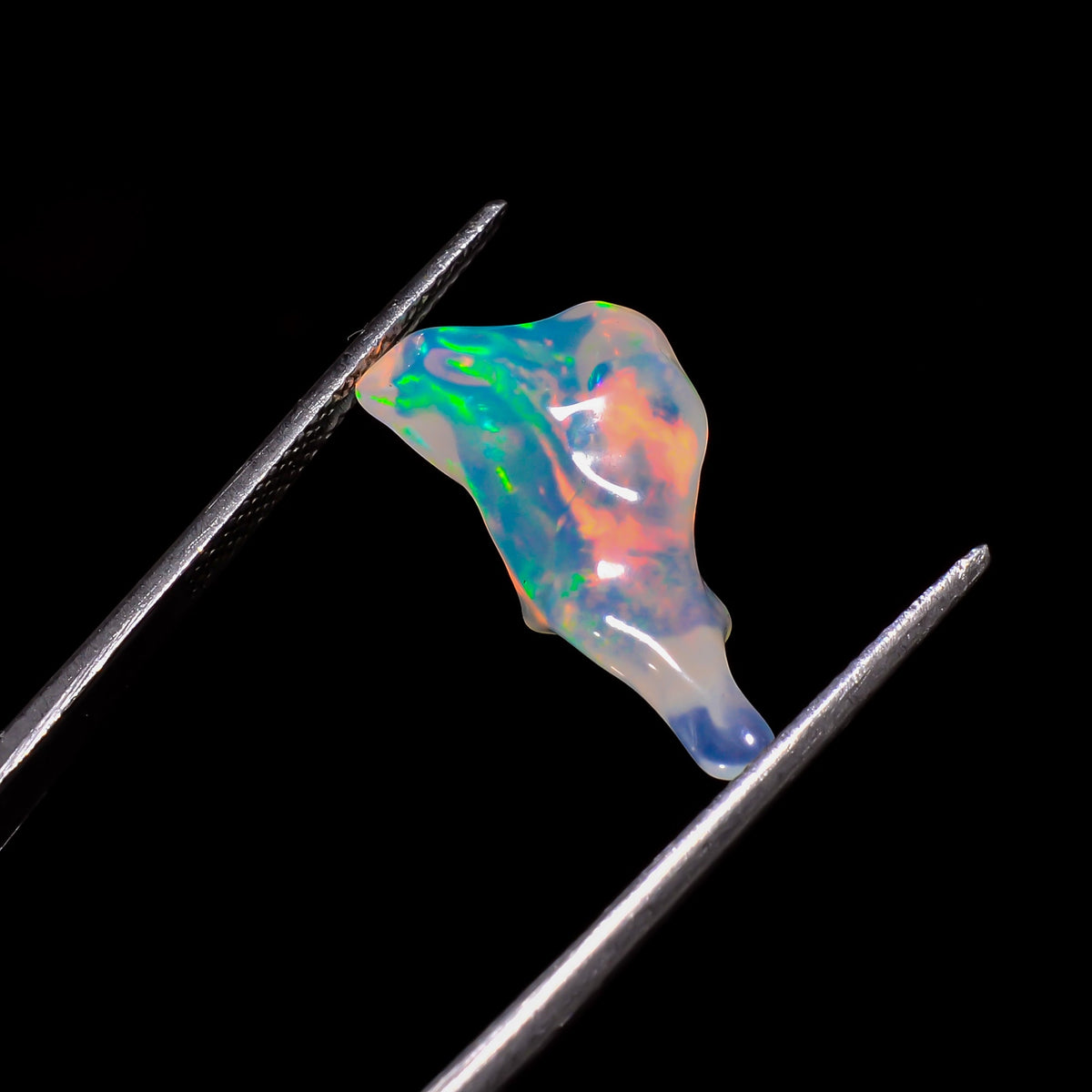 Superb Top Grade Quality 100% Natural Welo Fire White Ethiopian Opal Rough Loose Gemstone For Making Jewelry 20X9X5 MM 5 Cts. KR06-44 Sunkarton