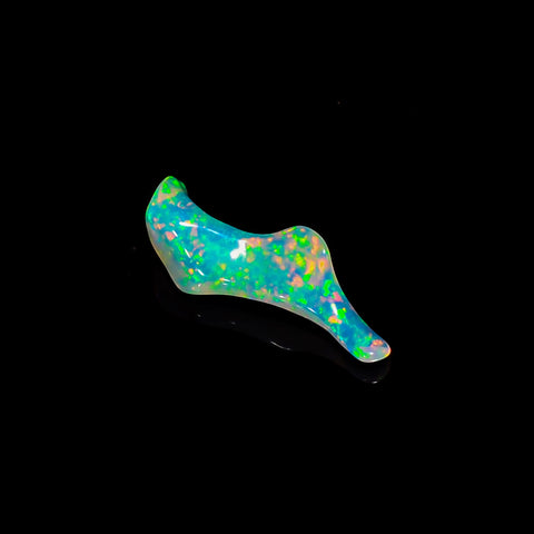 Stunning Top Grade Quality 100% Natural Welo Fire White Ethiopian Opal Rough Loose Gemstone For Making Jewelry 15X5X3 MM 1 Cts. KR06-45 Sunkarton