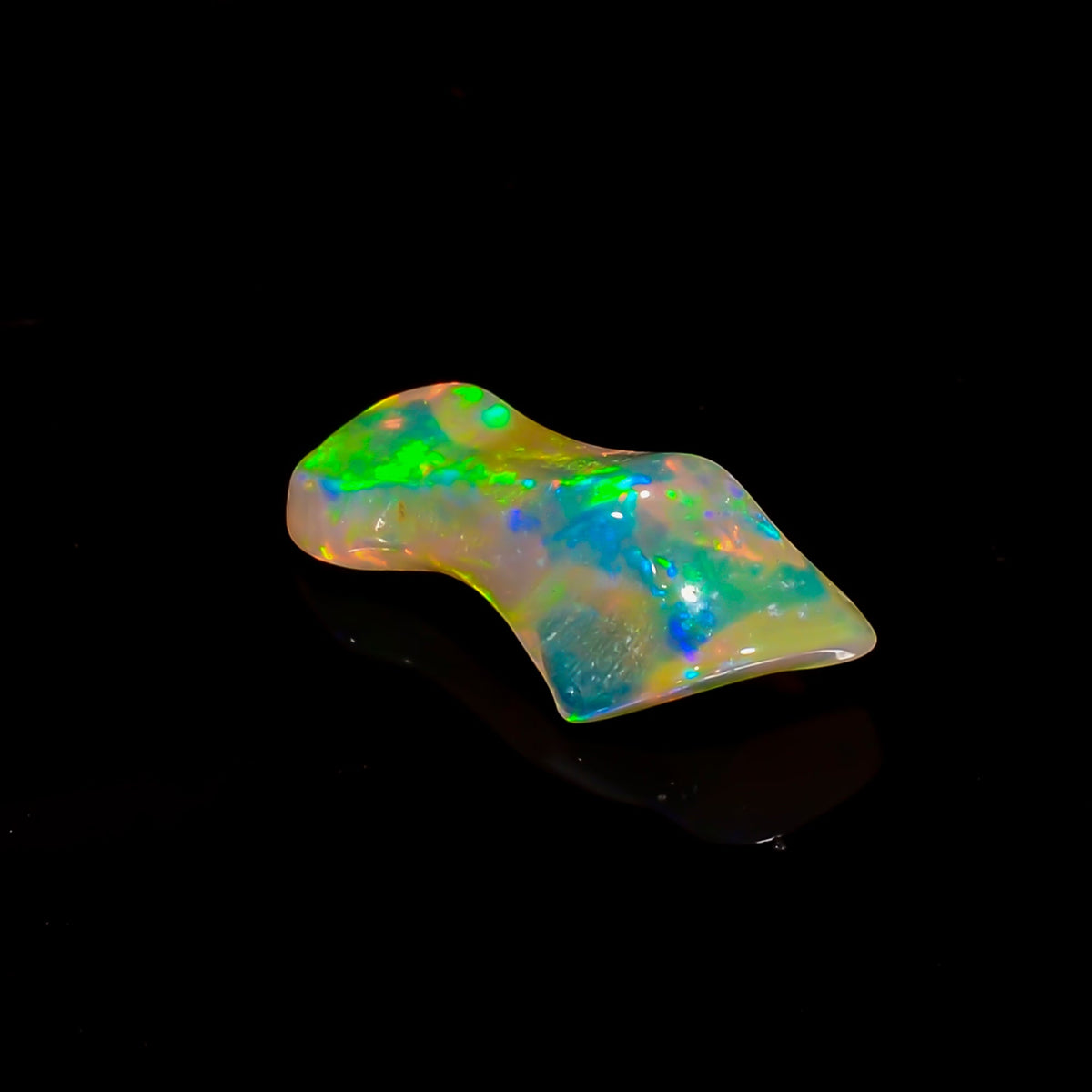 Beautiful Top Grade Quality 100% Natural Welo Fire Brown Ethiopian Opal Rough Loose Gemstone For Making Jewelry 14X5X4 MM 1.5 Cts. KR06-4 Sunkarton