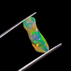 Beautiful Top Grade Quality 100% Natural Welo Fire Brown Ethiopian Opal Rough Loose Gemstone For Making Jewelry 14X5X4 MM 1.5 Cts. KR06-4 Sunkarton
