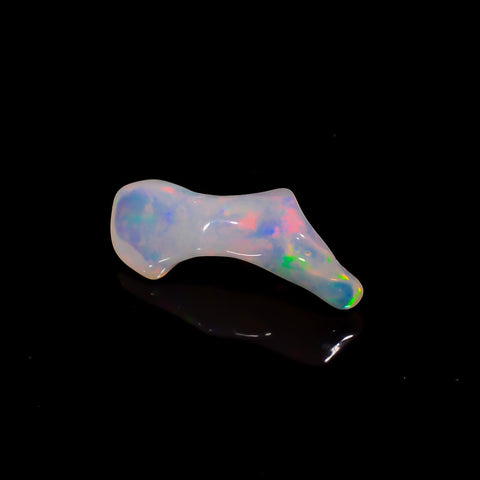 Wonderful Top Grade Quality 100% Natural Welo Fire White Ethiopian Opal Rough Loose Gemstone For Making Jewelry 19X7X5 MM 3 Cts. KR06-50 Sunkarton