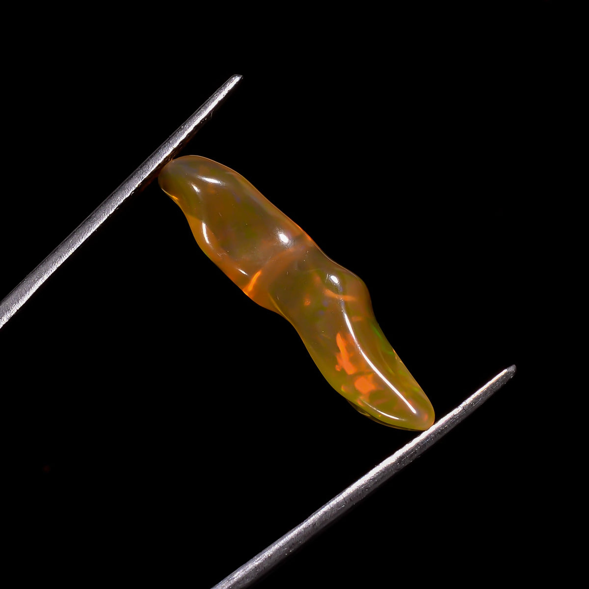 Amazing Top Grade Quality 100% Natural Welo Fire Brown Ethiopian Opal Rough Loose Gemstone For Making Jewelry 27X6X4 MM 4 Cts. KR06-51 Sunkarton