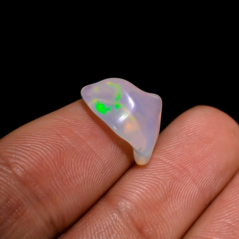Awesome Top Grade Quality 100% Natural Welo Fire White Ethiopian Opal Rough Loose Gemstone For Making Jewelry 13X8X5 MM 2.5 Cts. KR06-53 Sunkarton