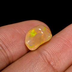 Beautiful Top Grade Quality 100% Natural Welo Fire Brown Ethiopian Opal Rough Loose Gemstone For Making Jewelry 11X7X6 MM 2.5 Cts. KR06-54 Sunkarton