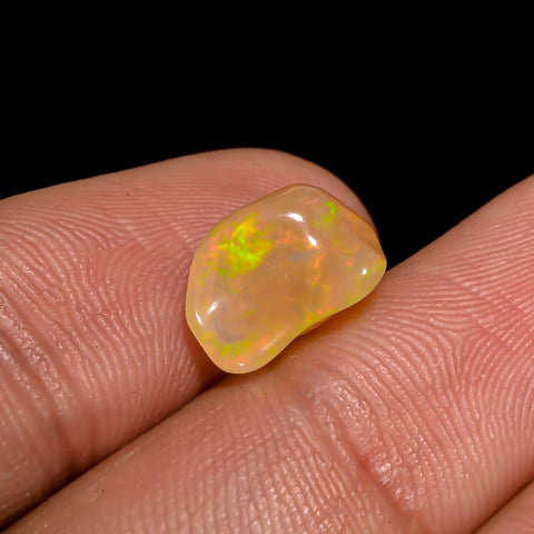 Beautiful Top Grade Quality 100% Natural Welo Fire Brown Ethiopian Opal Rough Loose Gemstone For Making Jewelry 11X7X6 MM 2.5 Cts. KR06-54 Sunkarton