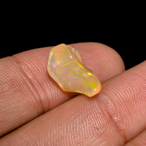 Dazzling Top Grade Quality 100% Natural Welo Fire Brown Ethiopian Opal Rough Loose Gemstone For Making Jewelry 13X7X5 MM 2 Cts. KR06-56 Sunkarton