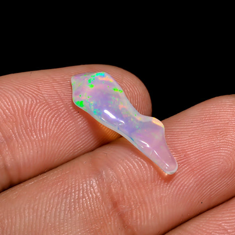 Exclusive Top Grade Quality 100% Natural Welo Fire White Ethiopian Opal Rough Loose Gemstone For Making Jewelry 19X5X3 MM 1.5 Cts. KR06-58 Sunkarton