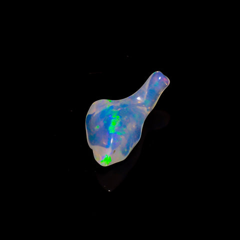 Elegant Top Grade Quality 100% Natural Welo Fire White Ethiopian Opal Rough Loose Gemstone For Making Jewelry 18X9X5 MM 3.5 Cts. KR06-59 Sunkarton