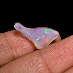 Elegant Top Grade Quality 100% Natural Welo Fire White Ethiopian Opal Rough Loose Gemstone For Making Jewelry 18X9X5 MM 3.5 Cts. KR06-59 Sunkarton