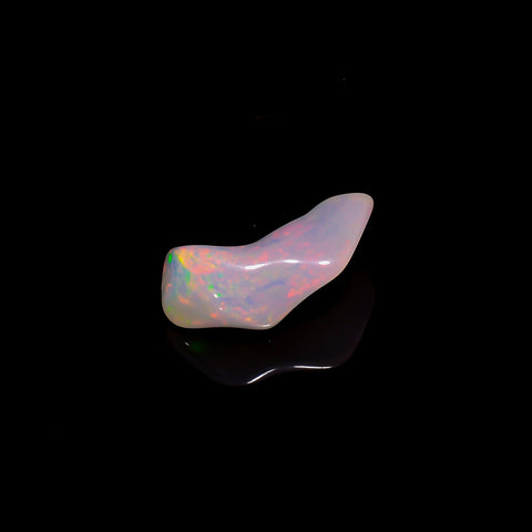 Fabulous Top Grade Quality 100% Natural Welo Fire White Ethiopian Opal Rough Loose Gemstone For Making Jewelry 15X7X5 MM 3 Cts. KR06-60 Sunkarton