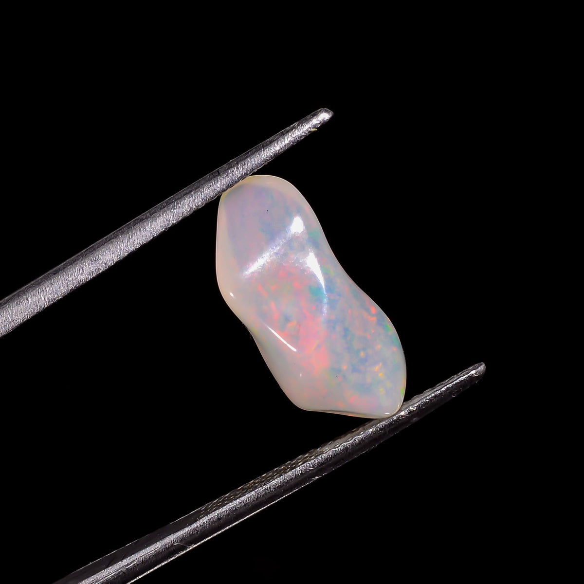 Fabulous Top Grade Quality 100% Natural Welo Fire White Ethiopian Opal Rough Loose Gemstone For Making Jewelry 15X7X5 MM 3 Cts. KR06-60 Sunkarton