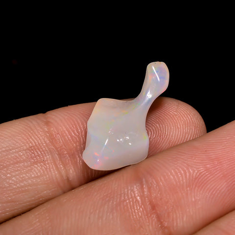Fantastic Top Grade Quality 100% Natural Welo Fire White Ethiopian Opal Rough Loose Gemstone For Making Jewelry 19X9X5 MM 3.5 Cts. KR06-61 Sunkarton