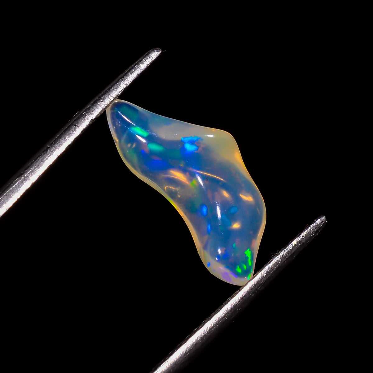 Immaculate Top Grade Quality 100% Natural Welo Fire White Ethiopian Opal Rough Loose Gemstone For Making Jewelry 15X6X4 MM 1.5 Cts. KR06-63 Sunkarton