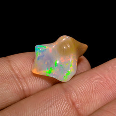 Incredible Top Grade Quality 100% Natural Welo Fire Brown Ethiopian Opal Rough Loose Gemstone For Making Jewelry 17X11X8 MM 5 Cts. KR06-64 Sunkarton