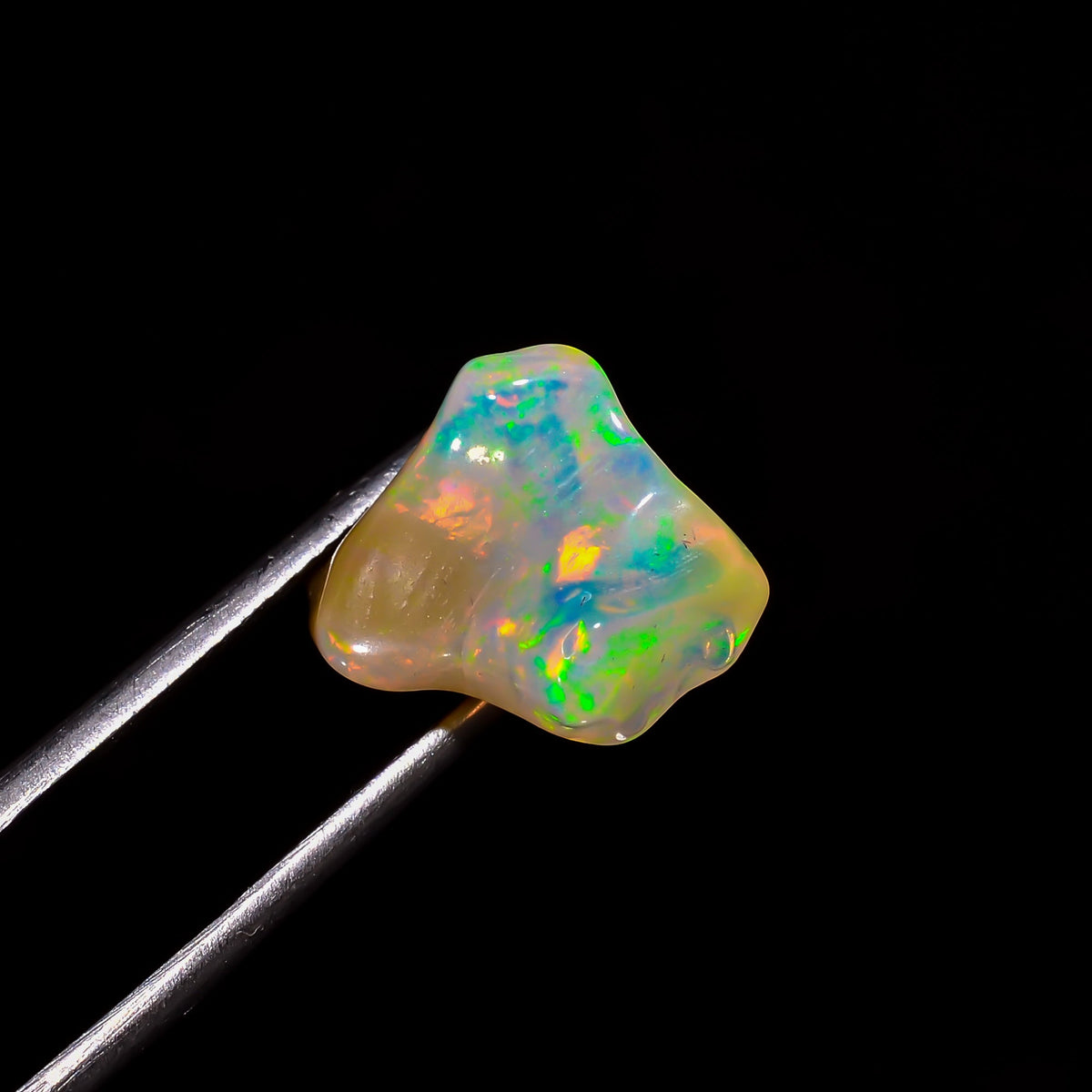Incredible Top Grade Quality 100% Natural Welo Fire Brown Ethiopian Opal Rough Loose Gemstone For Making Jewelry 17X11X8 MM 5 Cts. KR06-64 Sunkarton