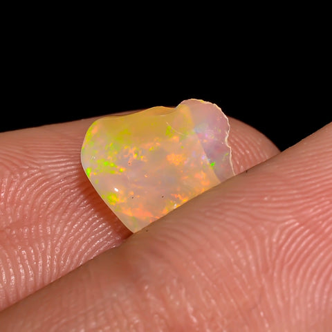 Marvellous Top Grade Quality 100% Natural Welo Fire Brown Ethiopian Opal Rough Loose Gemstone For Making Jewelry 8X7X4 MM 1 Cts. KR06-65 Sunkarton
