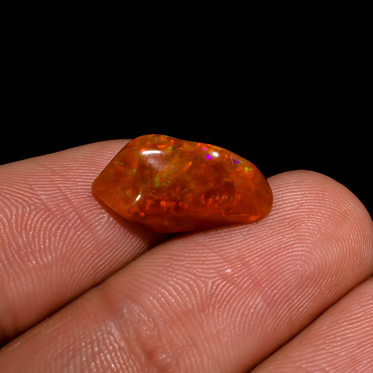 Outstanding Top Grade Quality 100% Natural Welo Fire Brown Ethiopian Opal Rough Loose Gemstone For Making Jewelry 15X8X6 MM 3 Cts. KR06-67 Sunkarton