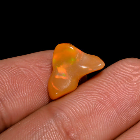 Splendid Top Grade Quality 100% Natural Welo Fire Brown Ethiopian Opal Rough Loose Gemstone For Making Jewelry 12X10X5 MM 3 Cts. KR06-68 Sunkarton