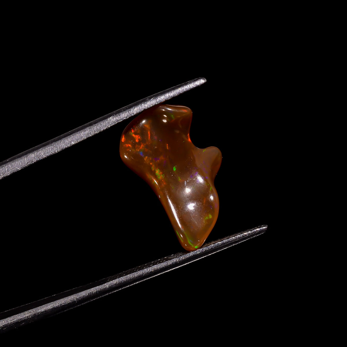 Superb Top Grade Quality 100% Natural Welo Fire Brown Ethiopian Opal Rough Loose Gemstone For Making Jewelry 16X8X4 MM 2.5 Cts. KR06-69 Sunkarton