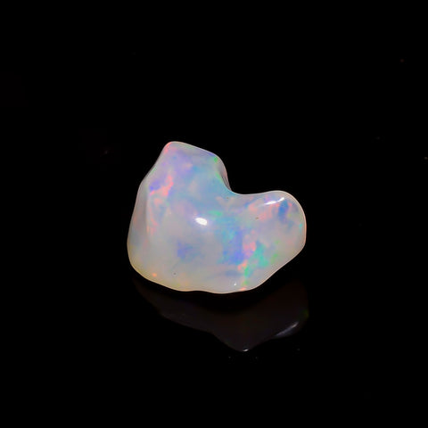 Dazzling Top Grade Quality 100% Natural Welo Fire White Ethiopian Opal Rough Loose Gemstone For Making Jewelry 15X11X7 MM 5.5 Cts. KR06-6 Sunkarton