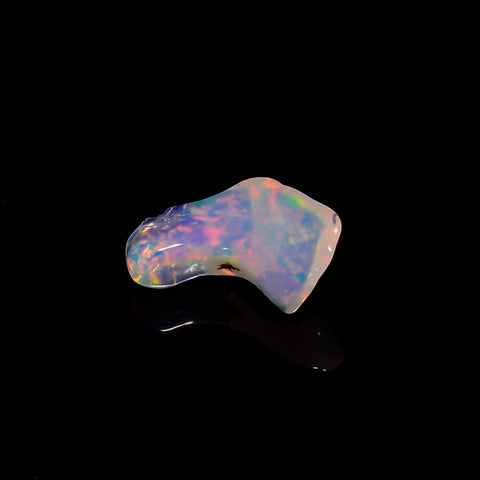 Supreme Top Grade Quality 100% Natural Welo Fire White Ethiopian Opal Rough Loose Gemstone For Making Jewelry 13X6X4 MM 1 Cts. KR06-71 Sunkarton