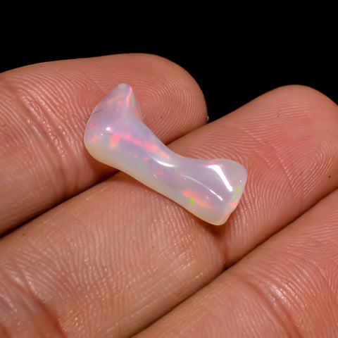 Tempting Top Grade Quality 100% Natural Welo Fire White Ethiopian Opal Rough Loose Gemstone For Making Jewelry 18X8X4 MM 2.5 Cts. KR06-72 Sunkarton