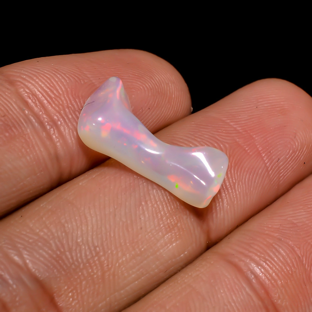 Tempting Top Grade Quality 100% Natural Welo Fire White Ethiopian Opal Rough Loose Gemstone For Making Jewelry 18X8X4 MM 2.5 Cts. KR06-72 Sunkarton