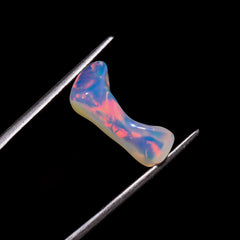 Tempting Top Grade Quality 100% Natural Welo Fire White Ethiopian Opal Rough Loose Gemstone For Making Jewelry 18X8X4 MM 2.5 Cts. KR06-72 Sunkarton