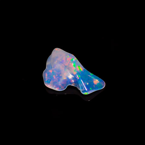 Terrific Top Grade Quality 100% Natural Welo Fire White Ethiopian Opal Rough Loose Gemstone For Making Jewelry 13X7X4 MM 1 Cts. KR06-73 Sunkarton