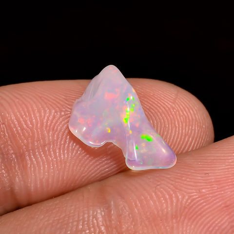 Terrific Top Grade Quality 100% Natural Welo Fire White Ethiopian Opal Rough Loose Gemstone For Making Jewelry 13X7X4 MM 1 Cts. KR06-73 Sunkarton
