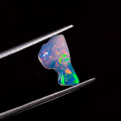 Terrific Top Grade Quality 100% Natural Welo Fire White Ethiopian Opal Rough Loose Gemstone For Making Jewelry 13X7X4 MM 1 Cts. KR06-73 Sunkarton
