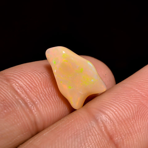 Unique Top Grade Quality 100% Natural Welo Fire Brown Ethiopian Opal Rough Loose Gemstone For Making Jewelry 12X7X3 MM 2 Cts. KR06-74 Sunkarton