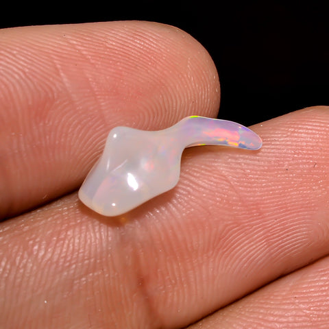 Wonderful Top Grade Quality 100% Natural Welo Fire White Ethiopian Opal Rough Loose Gemstone For Making Jewelry 15X5X4 MM 1.5 Cts. KR06-75 Sunkarton