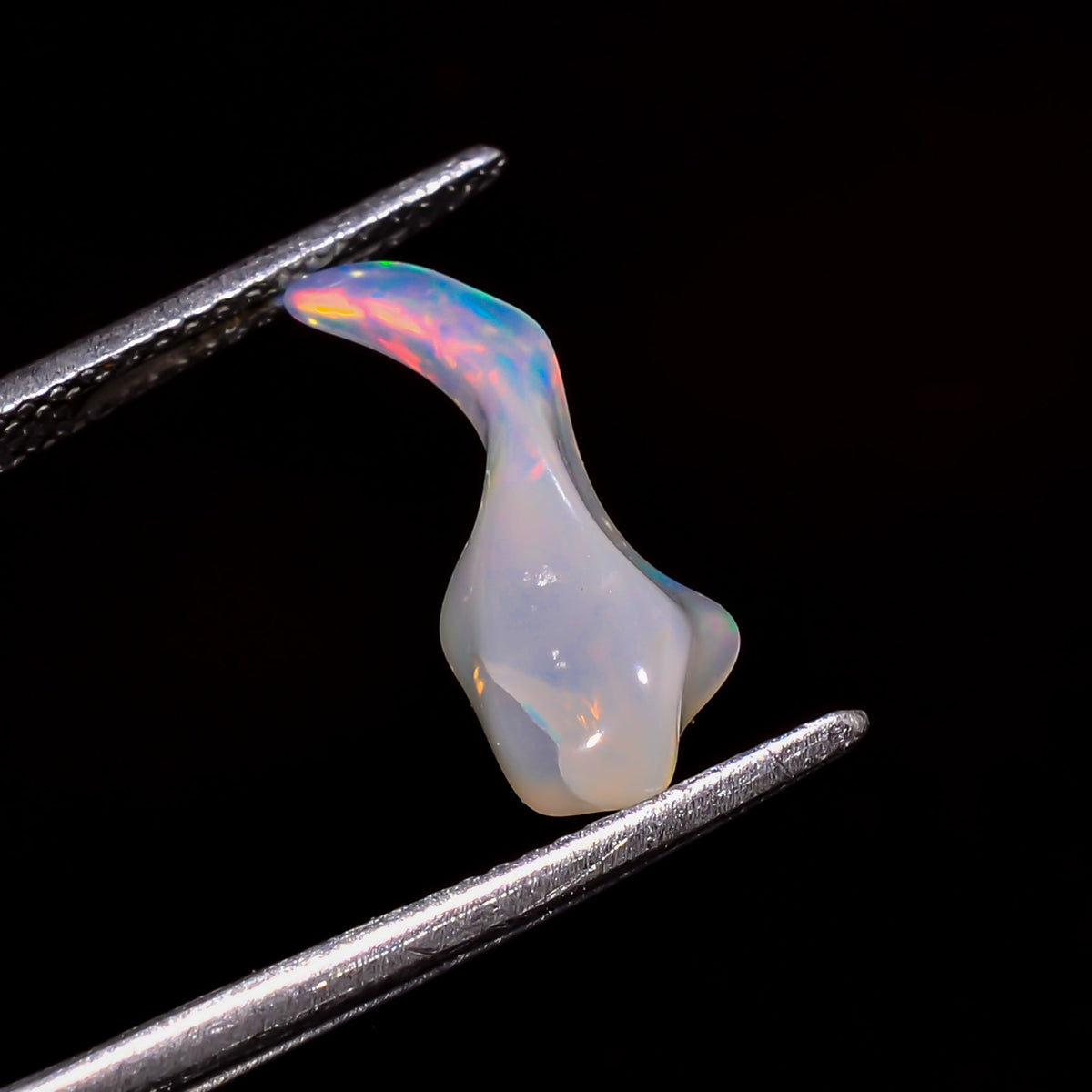 Wonderful Top Grade Quality 100% Natural Welo Fire White Ethiopian Opal Rough Loose Gemstone For Making Jewelry 15X5X4 MM 1.5 Cts. KR06-75 Sunkarton
