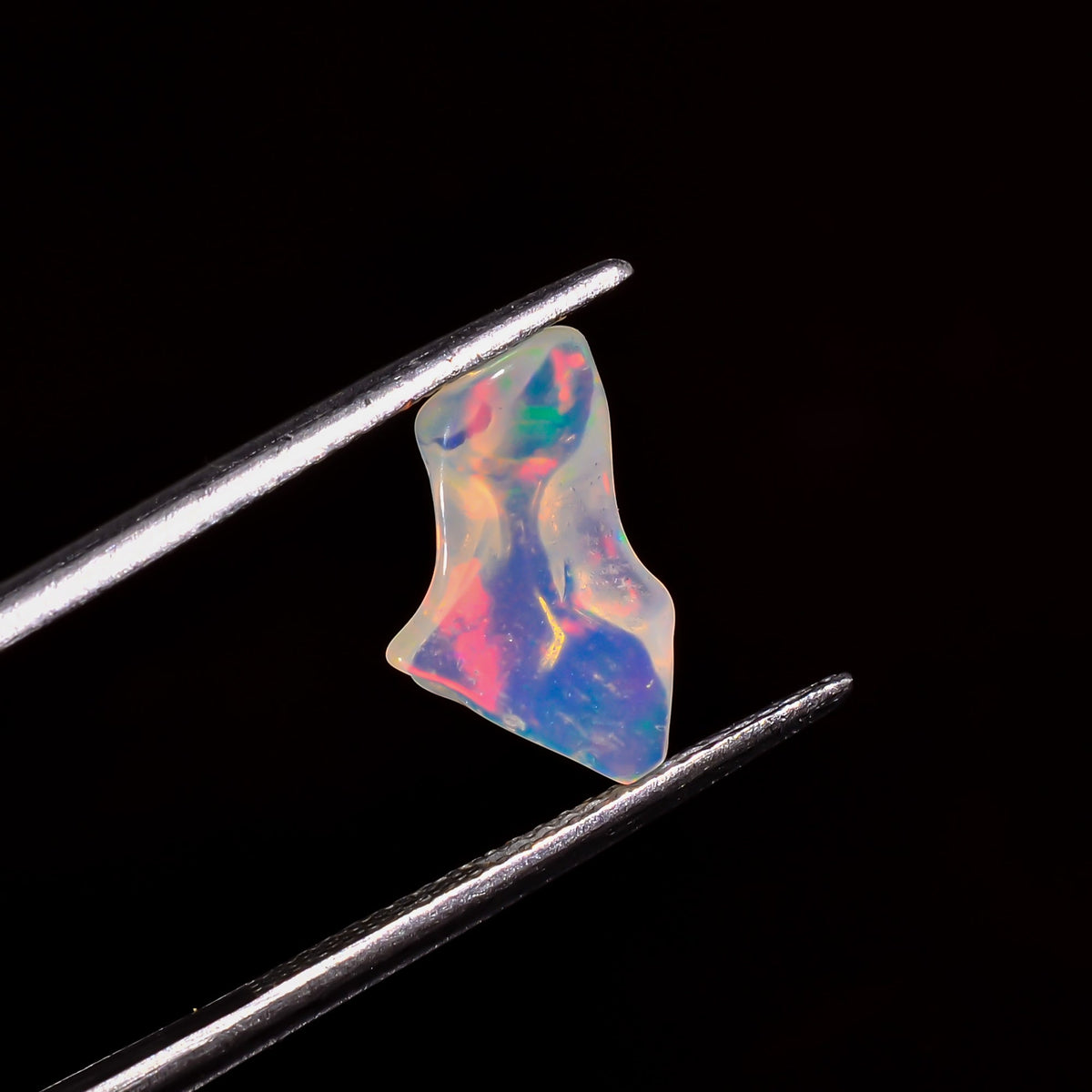 Amazing Top Grade Quality 100% Natural Welo Fire White Ethiopian Opal Rough Loose Gemstone For Making Jewelry 12X7X4 MM 1.5 Cts. KR06-76 Sunkarton