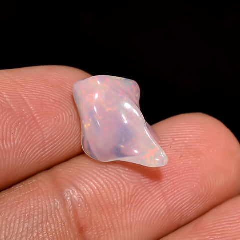 Attractive Top Grade Quality 100% Natural Welo Fire White Ethiopian Opal Rough Loose Gemstone For Making Jewelry 14X9X4 MM 2.5 Cts. KR06-77 Sunkarton