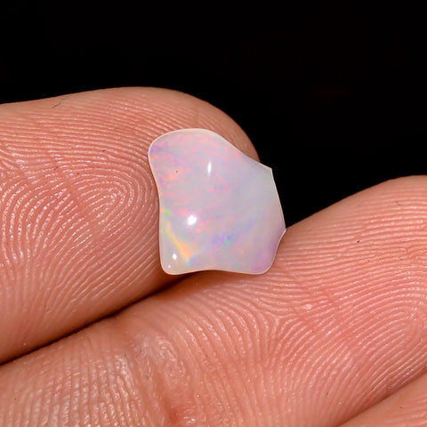 Awesome Top Grade Quality 100% Natural Welo Fire White Ethiopian Opal Rough Loose Gemstone For Making Jewelry 8X8X2 MM 1 Cts. KR06-78 Sunkarton