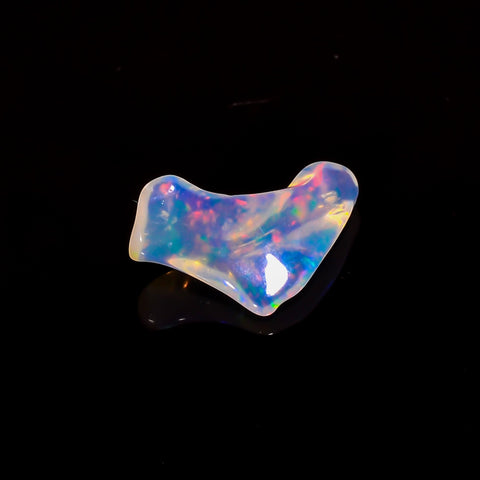 Beautiful Top Grade Quality 100% Natural Welo Fire White Ethiopian Opal Rough Loose Gemstone For Making Jewelry 14X8X3 MM 1.5 Cts. KR06-79 Sunkarton
