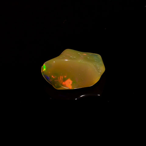 Classic Top Grade Quality 100% Natural Welo Fire Brown Ethiopian Opal Rough Loose Gemstone For Making Jewelry 9X6X4 MM 1 Cts. KR06-80 Sunkarton