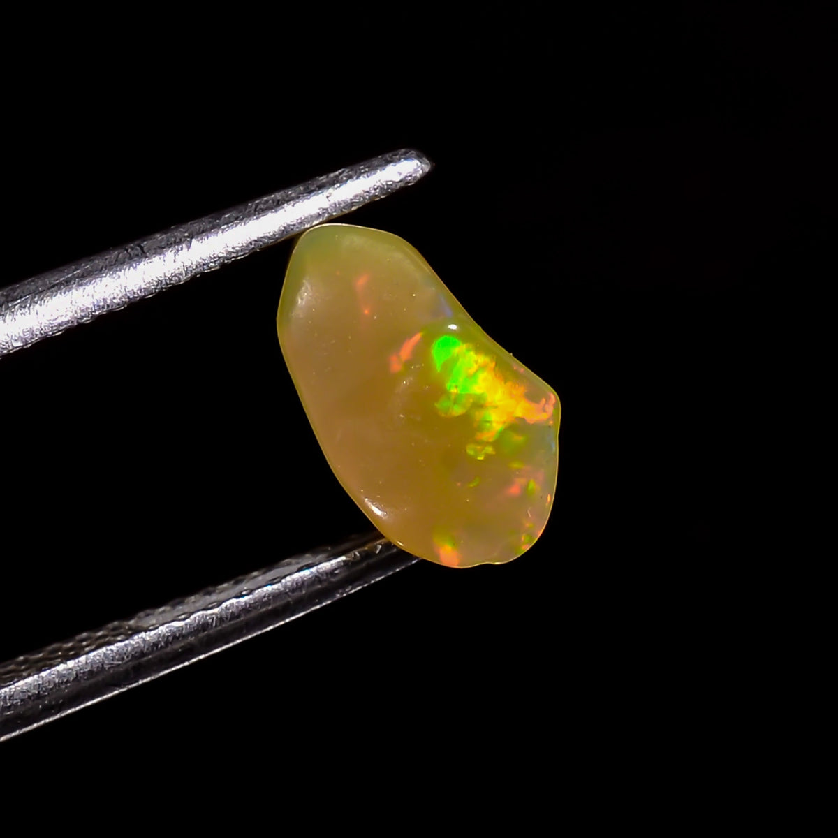 Classic Top Grade Quality 100% Natural Welo Fire Brown Ethiopian Opal Rough Loose Gemstone For Making Jewelry 9X6X4 MM 1 Cts. KR06-80 Sunkarton