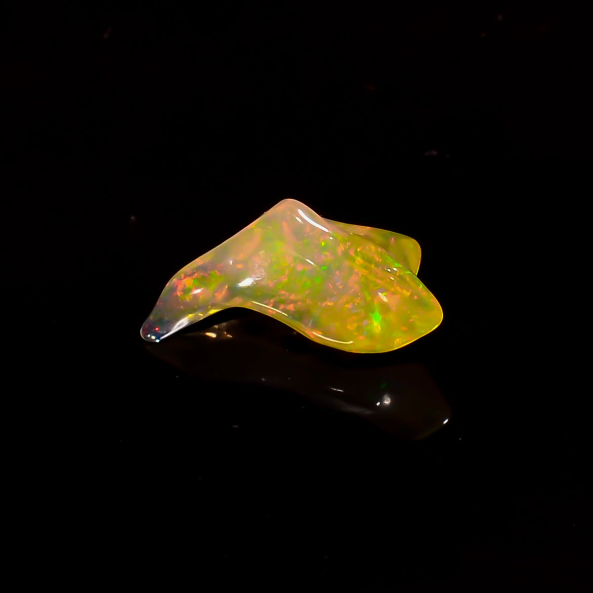 Dazzling Top Grade Quality 100% Natural Welo Fire Brown Ethiopian Opal Rough Loose Gemstone For Making Jewelry 12X6X4 MM 1.5 Cts. KR06-81 Sunkarton