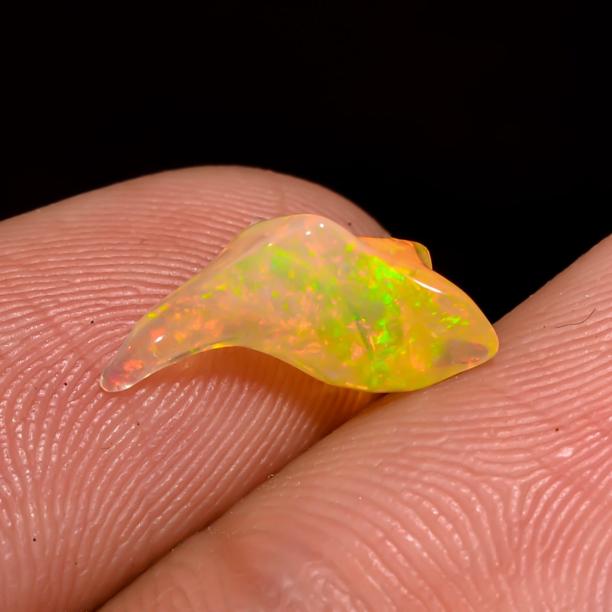 Dazzling Top Grade Quality 100% Natural Welo Fire Brown Ethiopian Opal Rough Loose Gemstone For Making Jewelry 12X6X4 MM 1.5 Cts. KR06-81 Sunkarton