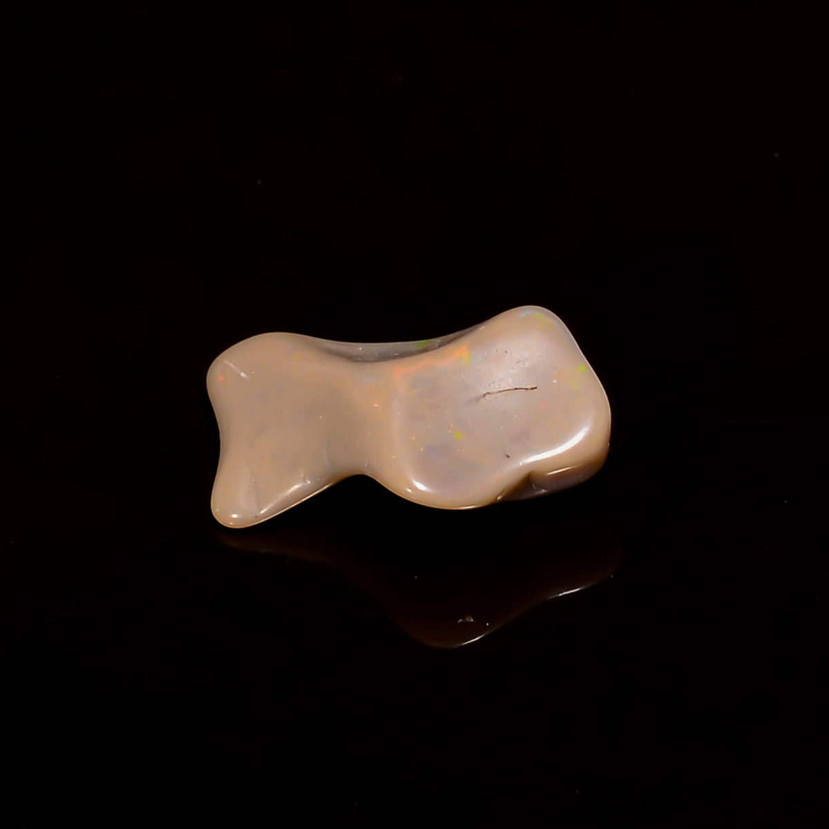 Excellent Top Grade Quality 100% Natural Welo Fire White Ethiopian Opal Rough Loose Gemstone For Making Jewelry 13X7X4 MM 1.5 Cts. KR06-82 Sunkarton