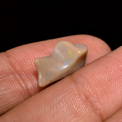 Excellent Top Grade Quality 100% Natural Welo Fire White Ethiopian Opal Rough Loose Gemstone For Making Jewelry 13X7X4 MM 1.5 Cts. KR06-82 Sunkarton