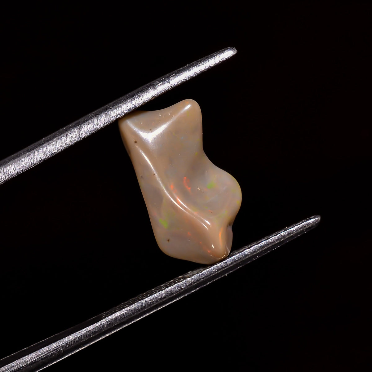 Excellent Top Grade Quality 100% Natural Welo Fire White Ethiopian Opal Rough Loose Gemstone For Making Jewelry 13X7X4 MM 1.5 Cts. KR06-82 Sunkarton