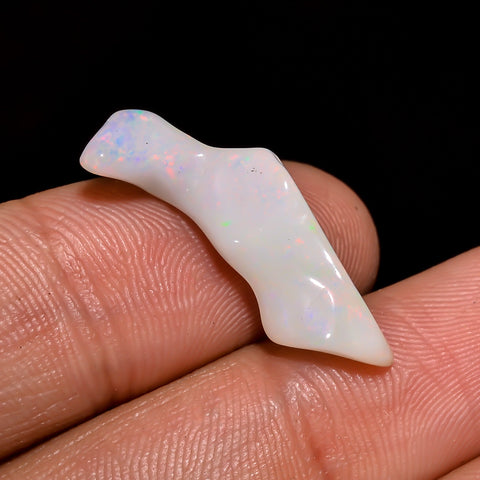 Exclusive Top Grade Quality 100% Natural Welo Fire White Ethiopian Opal Rough Loose Gemstone For Making Jewelry 24X8X5 MM 4.5 Cts. KR06-83 Sunkarton