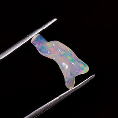 Elegant Top Grade Quality 100% Natural Welo Fire White Ethiopian Opal Rough Loose Gemstone For Making Jewelry 15X7X4 MM 1.5 Cts. KR06-84 Sunkarton
