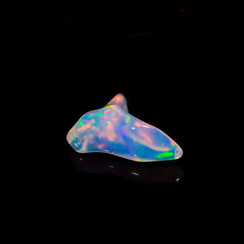 Fabulous Top Grade Quality 100% Natural Welo Fire White Ethiopian Opal Rough Loose Gemstone For Making Jewelry 11X8X4 MM 1 Cts. KR06-85 Sunkarton