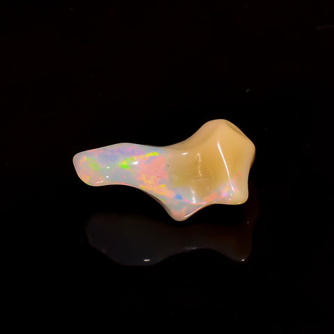 Immaculate Top Grade Quality 100% Natural Welo Fire White Ethiopian Opal Rough Loose Gemstone For Making Jewelry 16X8X7 MM 3.5 Cts. KR06-88 Sunkarton