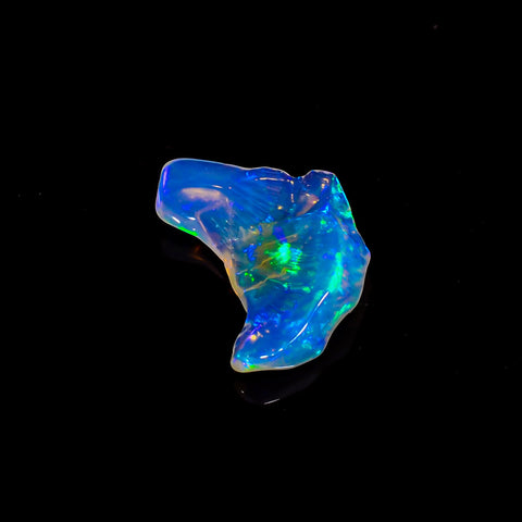 Exclusive Top Grade Quality 100% Natural Welo Fire White Ethiopian Opal Rough Loose Gemstone For Making Jewelry 20X10X3 MM 3.5 Cts. KR06-8 Sunkarton
